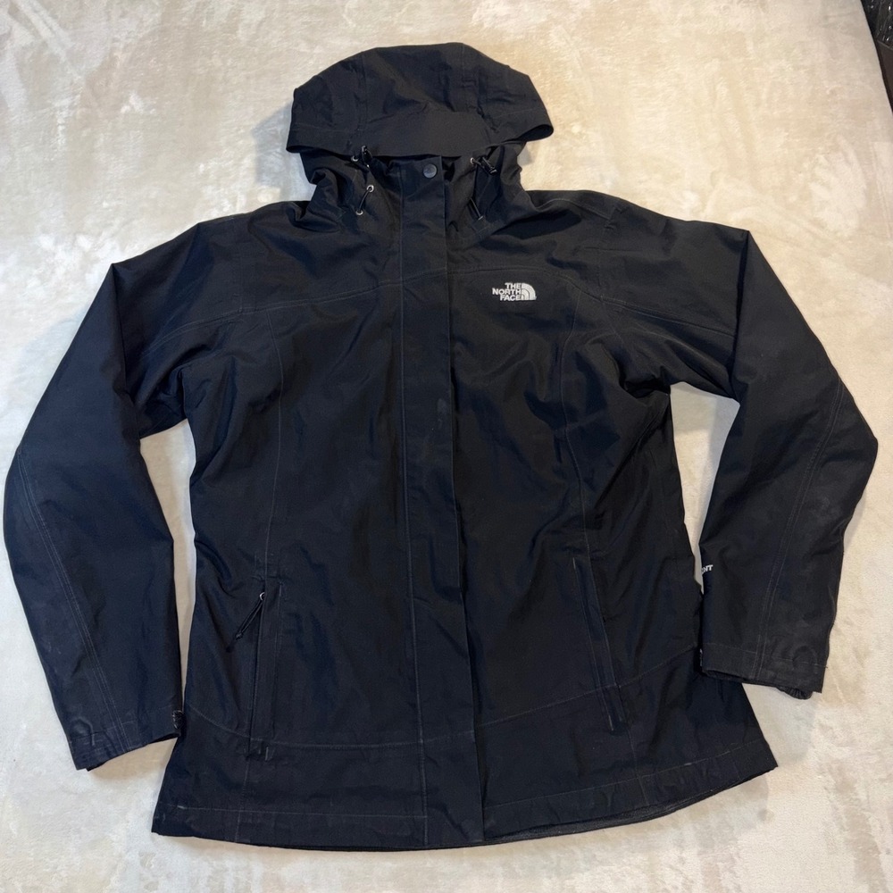 The North Face HyVent 3-in-1 Triclimate Jacket Black Womens Large Fleece Liner